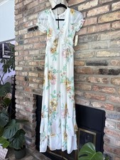 GB Giani Binni Women's Maxi Dress Floral Print, Lined, Size XS