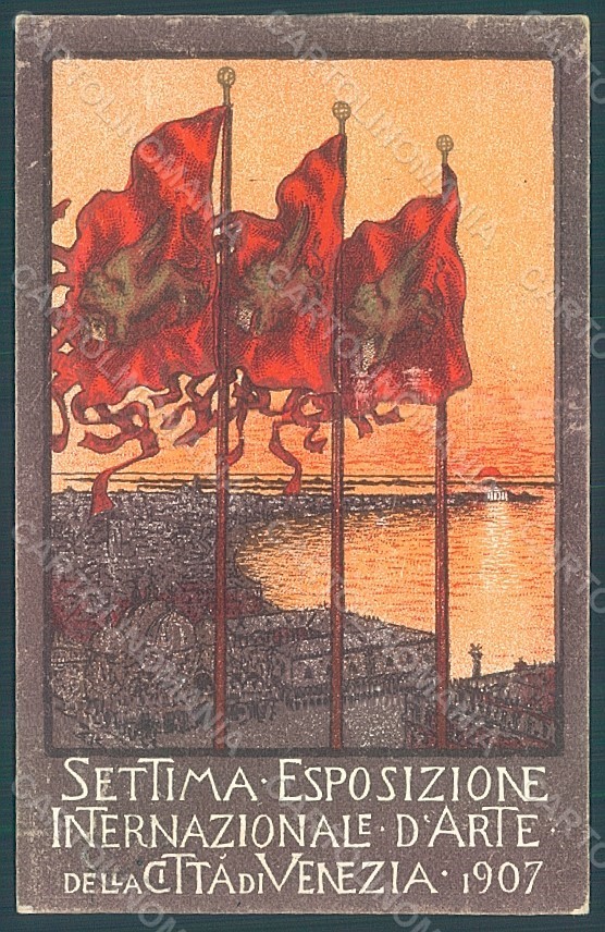 Artista Firmato Topi U. Venezia VII Expo 1907 Esposizione Arte ABRADATO pc HR1955