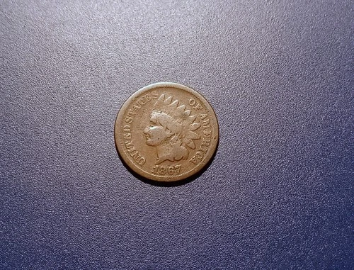 Good 1867 Indian Head Cent