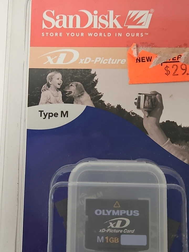 NEW SanDisk Olympus 1 GB Type M xD Picture Flash Memory Card (SDXDM-1024-A10)  - Image 3 of 4
