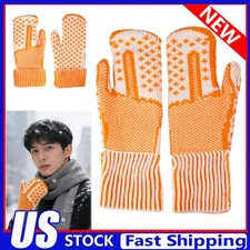 The Naughty List Mittens,Cozy Knit with A Hidden Attitude,Middle Finger Gloves