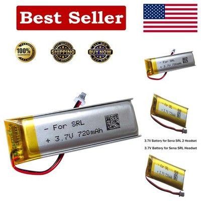 3.7v 720mAh Battery for Sena SRL, SRL 2 Motorcycle Bluetooth SHOEI Neotec II,...