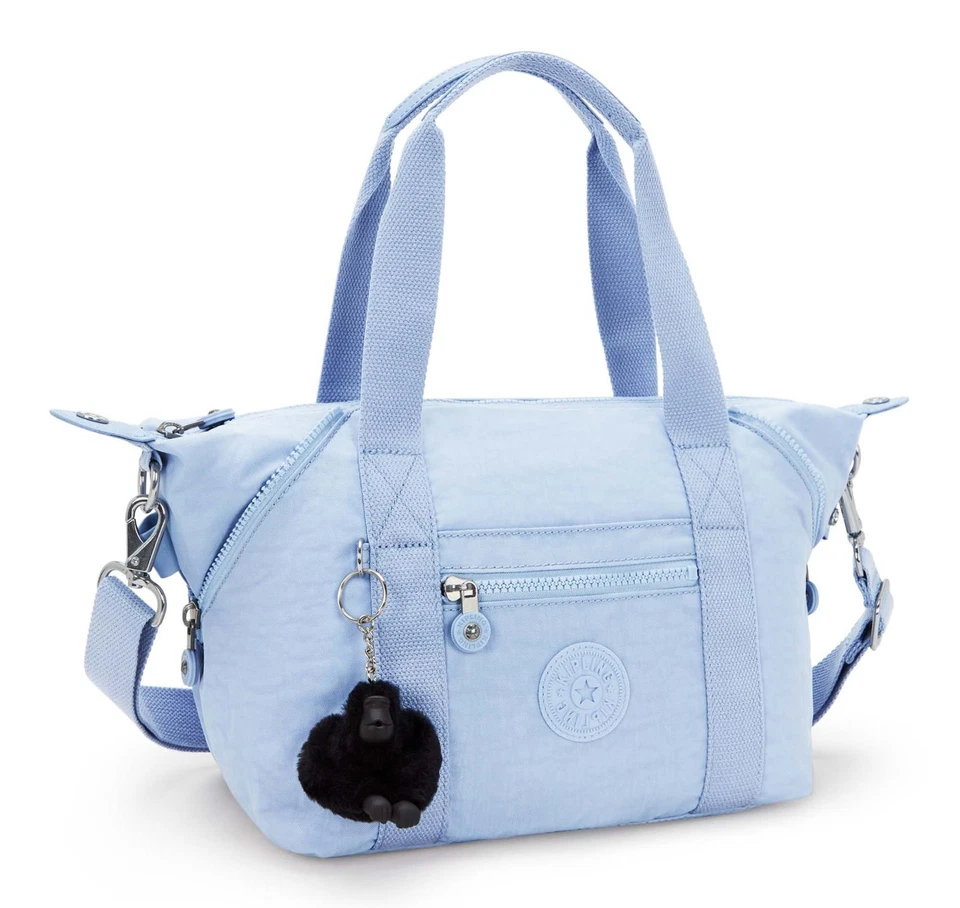 kipling Basic Eyes Wide Open Art Mini Handbag Handtasche Tasche Cloudy Sky Blue - Bild 2 von 4