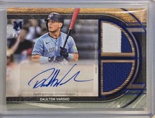 2025 Topps Museum Collection Daulton Varsho Patch Auto Blue Jays /25 Color Match