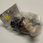 Dolls & Man Caroller Porcelain Doll Head w/ Black Top Hat 93mm Painted 169-90 — photo 5