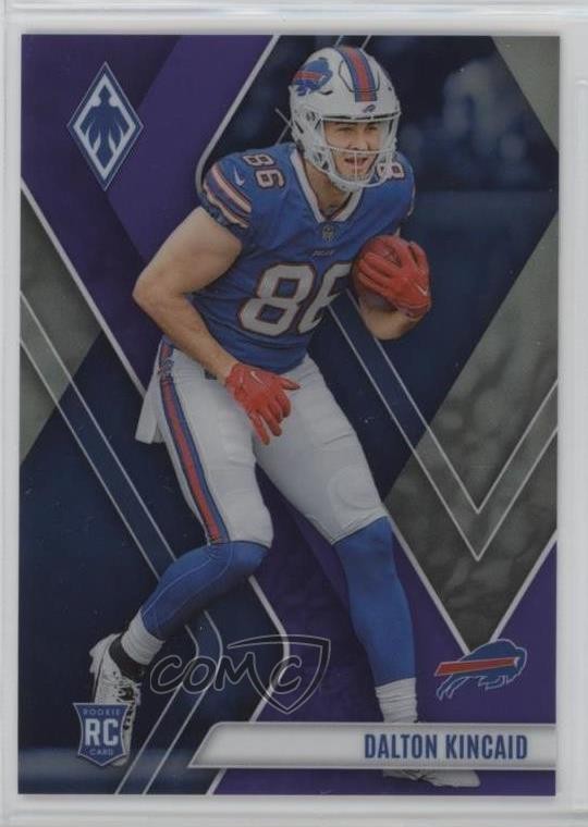 2023 Panini Phoenix Rookies Purple 123/125 Dalton Kincaid #114 Rookie RC 0pb4