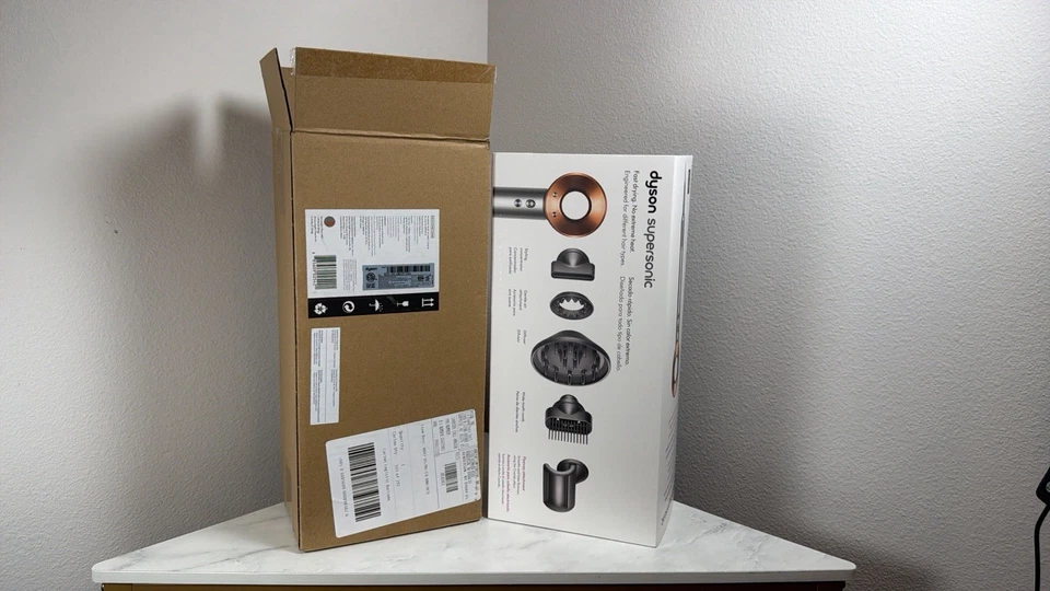 Dyson Supersonic Hair Dryer Copper/Nickel | Brand New Sealed | 5 Attachments|FS - Image 2 of 4