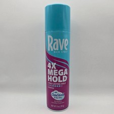 Rave 4X Mega Hold Hair Spray Scented ClimaShield 11 oz aerosol can