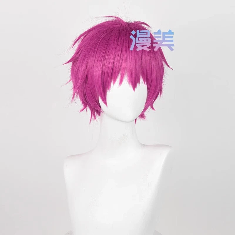 Peluca The Disastrous Life of Saiki K Saiki Kusuo Fiesta de Halloween Juegos con disfraces Pelucas  Foto 3 de 4