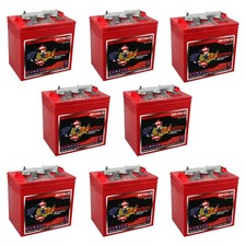 US Battery Deep Cycle Golf Cart 6V 232 Amp Hour Battery: GC2 Group Size - 8 Pack