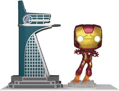 Marvel: Avengers Tower & Iron Man Funko POP! Stadt