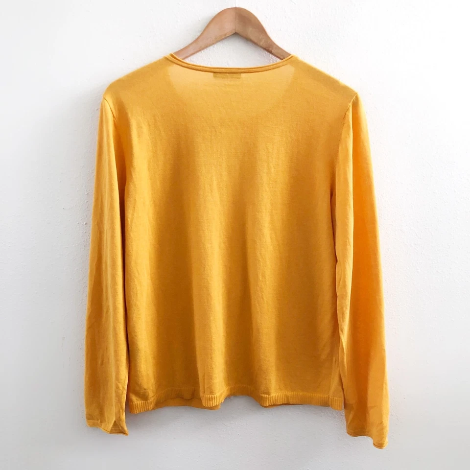 LAFAYETTE 148 New York 100% Cotton Long Sleeve Cardigan No Size Tag Check Measur - Image 2 of 4