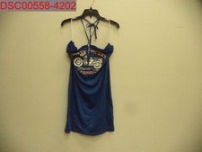 SHEIN SXYPlus Women Blue SloganGraphic Backless BodyconDress 4XL (20) JIT8594989