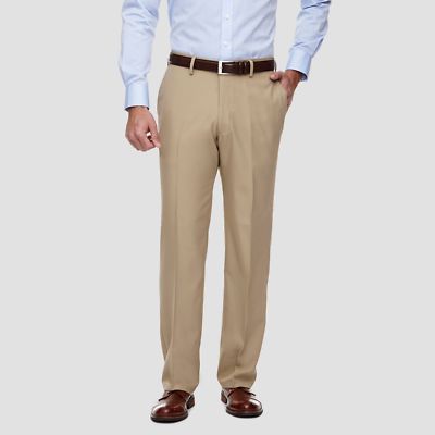 haggar microfiber performance classic fit dress pants Big & Tall Haggar Sport Men's Travel Performance Straight Fit Pant, 50 x 30 main image 0