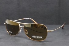 Harley Davidson Sunglasses Men's Metal Aviator Gold Polarized HDX834 GLD6