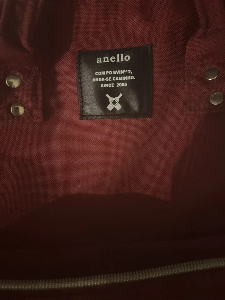 Mochila Anello Japão GARRAFA CRUZADA - Vermelha Unissex - Maior - Imagem 2 de 4