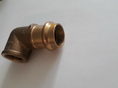 22mm 1/2 IG Winkel Pressfittings Rotguss DVGW Heizung Trinkwasser Gas V Kontur