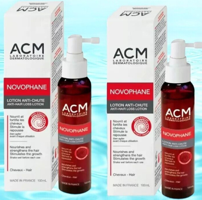 ACM Laboratoire Novophane Loción Tratamiento Anti Pérdida de Cabello Paquete de 2 100 ml