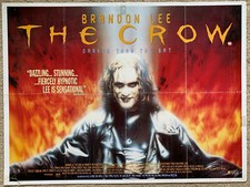 The CROW 1994 (Set of 2) ORIGINAL UK Quads Movie PosterS Brandon Lee