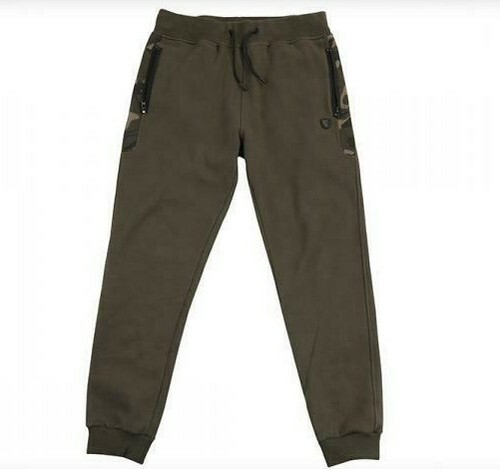 FOX KAKI CAMO JOGGERS / PANTALONI DI FELPA IMBOTTITI PESCA SPINNING  CARPFISHING | eBay