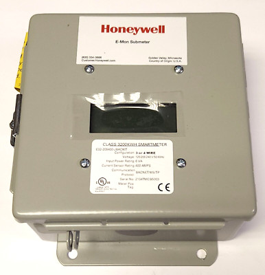 HONEYWELL E32 208400 JBACKIT E-MON 3200 KWH Smart Meter Submeter 400 AMP BACNET