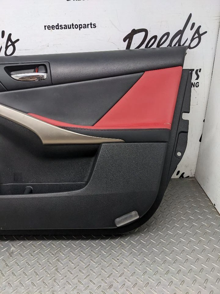 Lexus IS250 2014 2015 paso delantero derecho interior panel puerta moldura rojo 1144630 Foto 4 de 4