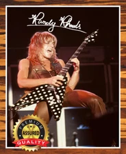 Randy Rhoads -  Autographed Signed 8x10 Photo (Metal Guitarist) Reprint