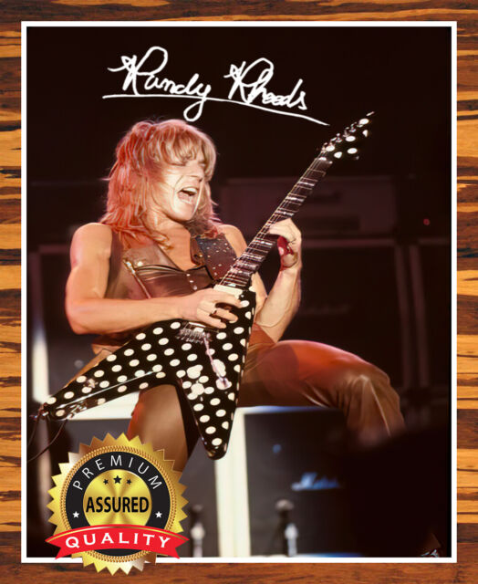 Randy Rhoads - Autographed Signed 8x10 Photo (Metal Guitarist) Reprint