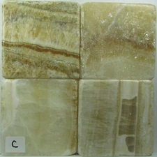 Set of 4 - Stone Tile Coaster - Plain  Stone  (Buy 2 Sets - Get 1 Set Free)  1 e