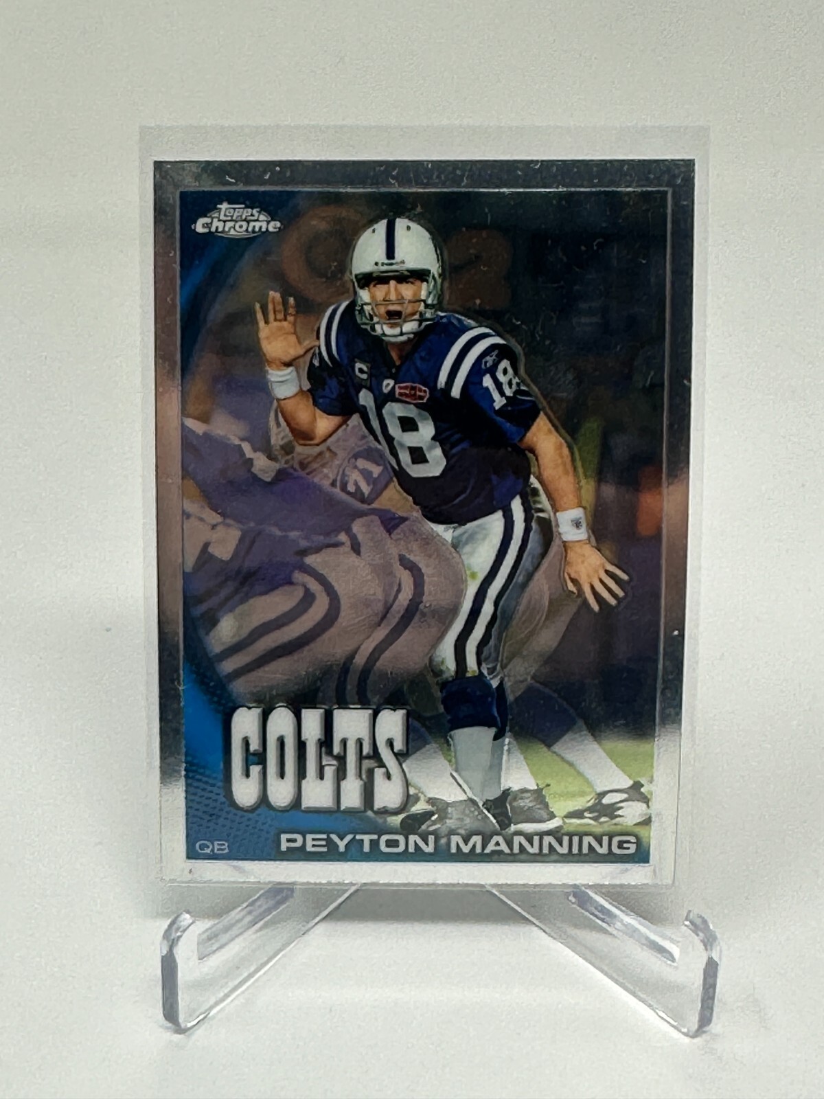 2010 Topps Chrome Football Peyton Manning Card #C50