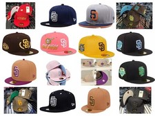 Mens New San Diego Padres Era Hat Baseball cap Flat edge hat Era Hat sun hats