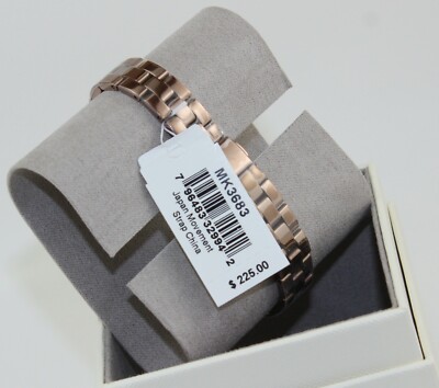 New Authentic Michael Kors Petite Norie Sable Brown Crystals