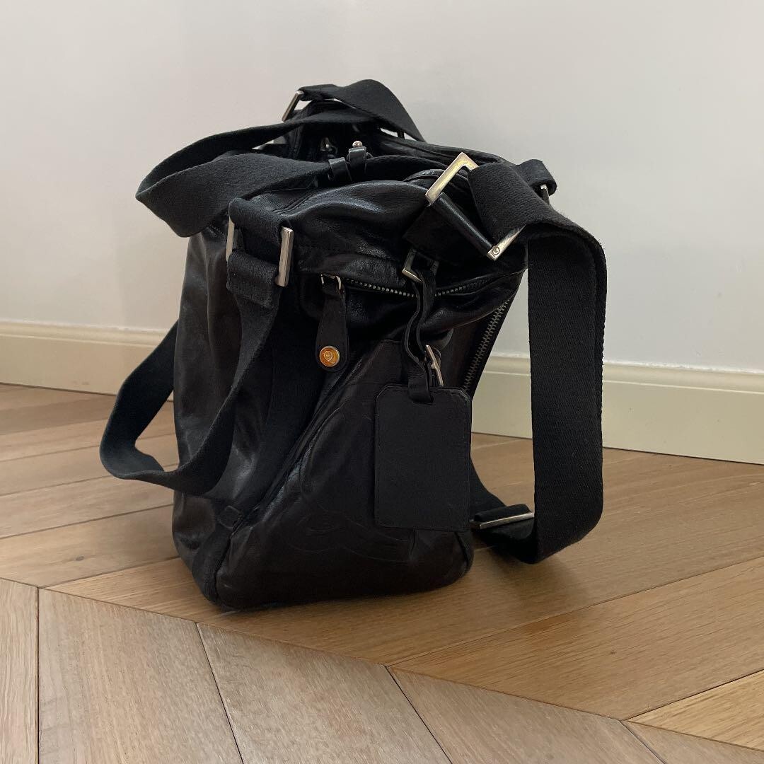 Alexander McQueen Leather Shoulder Crossbody Bag Black Men