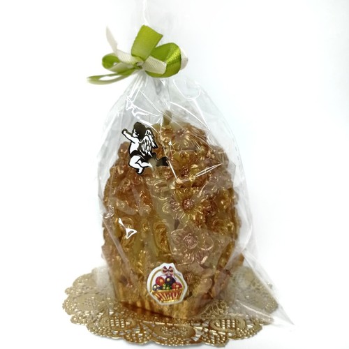 PURE beeswax Patterned Egg CANDLE Eco Artist Hand made. Gift idea. - Picture 5 of 5