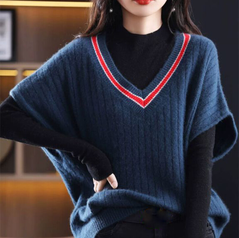 Autumn Winter Plus Size Printed Sweater Women's High-end Cashmere Sweater Fashion Pullover Jumper Bottoming or Outwear