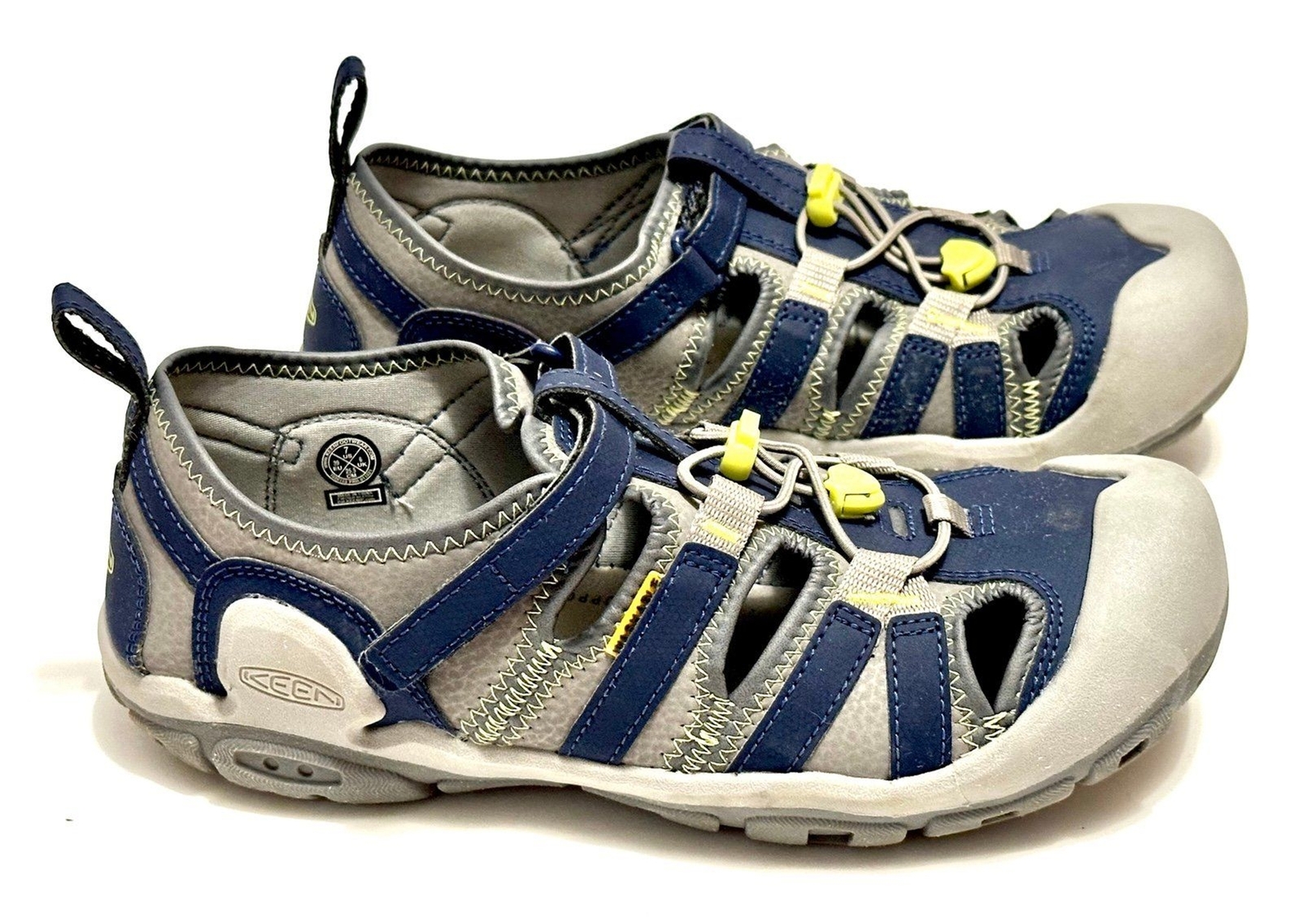 Sandali Keen Bambino Ragazzo Knotch Creek Sneakers Acciaio Grigio Blu Navy Impermeabili 7