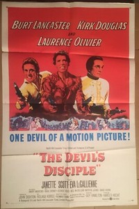 The Devil's Disciple 1959 vintage 1-sheet