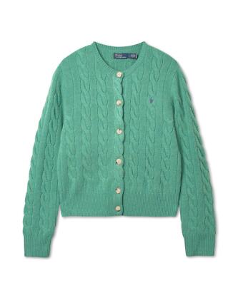 Genuine Polo Ralph Lauren Cable Knit Wool Cashmere Cardigan