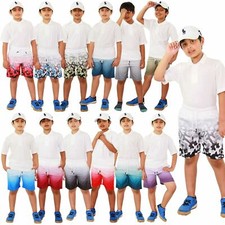 Kids Boys Girls Two Tone Summer Shorts Chino Short Knee Length Half Pant 3-13 Yr