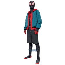 Spider-Man: Into The Spider-Verse Miles Morales Jumpsuit Set Halloween Costume