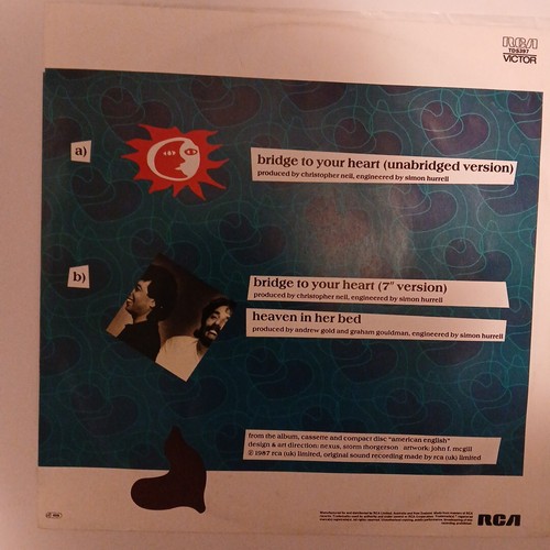 Wax Building A Bridge To Your Heart 12'' Vinyl Record 1987 - Picture 2 of 3