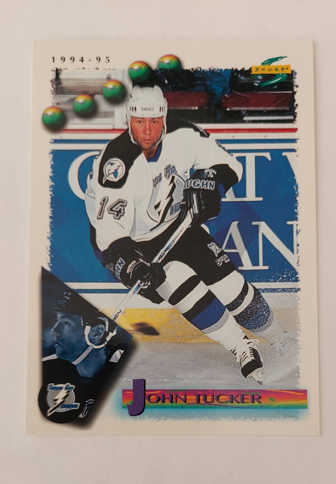 1994-95 Score NHL #23 John Tucker Tampa Bay Lightning
