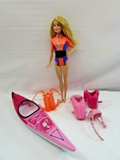 barbie on the go watercraft and kayak set