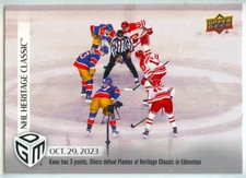 2023-24 UD GAME DATED MOMENTS /599 #12 NHL HERITAGE CLASSIC MINT RAW (TL-7399)