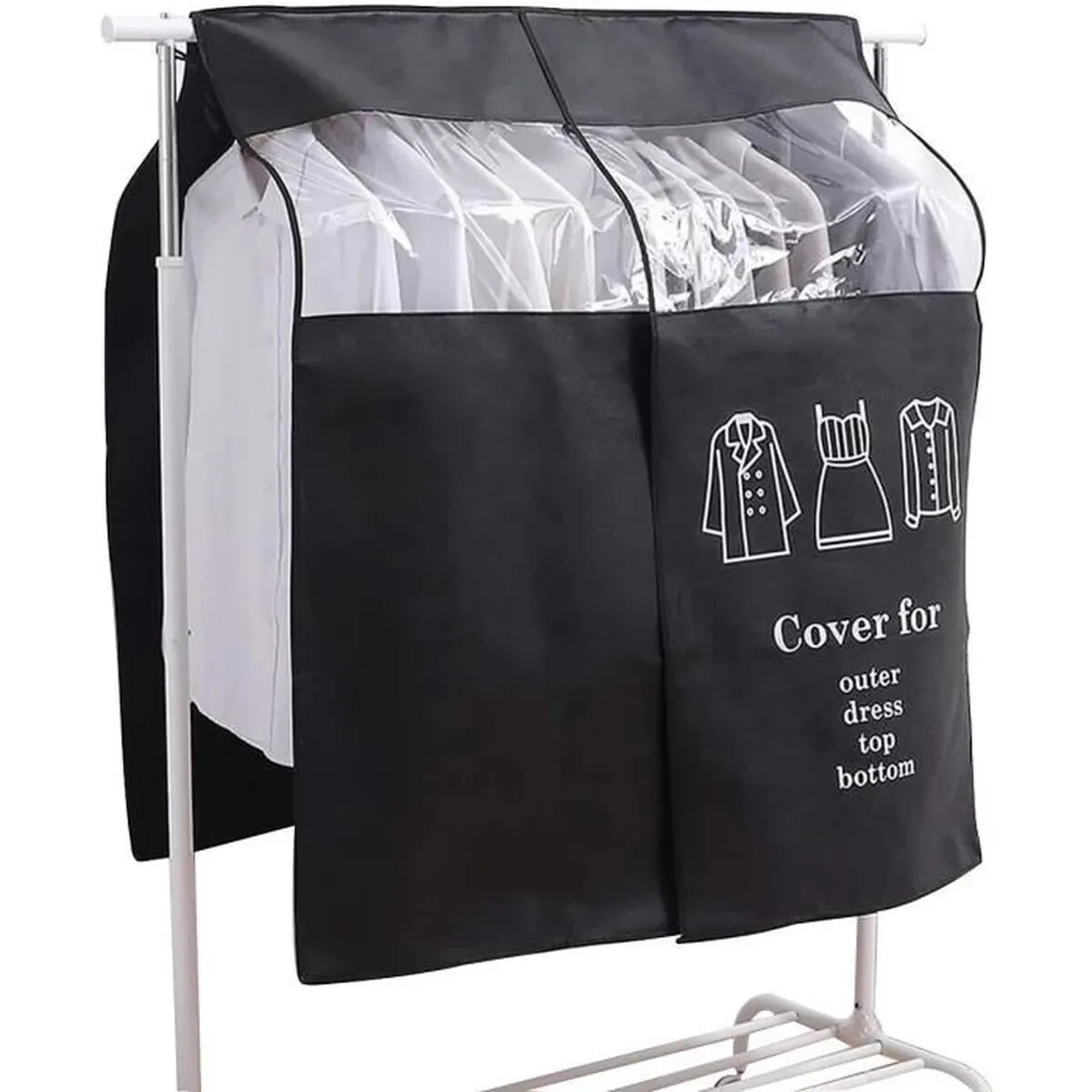 Housse de protection vêtements luxe 90x110 cm finition soignée et textile protecteur
