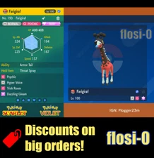 6IV Shiny Farigiraf Pokemon Scarlet and Violet