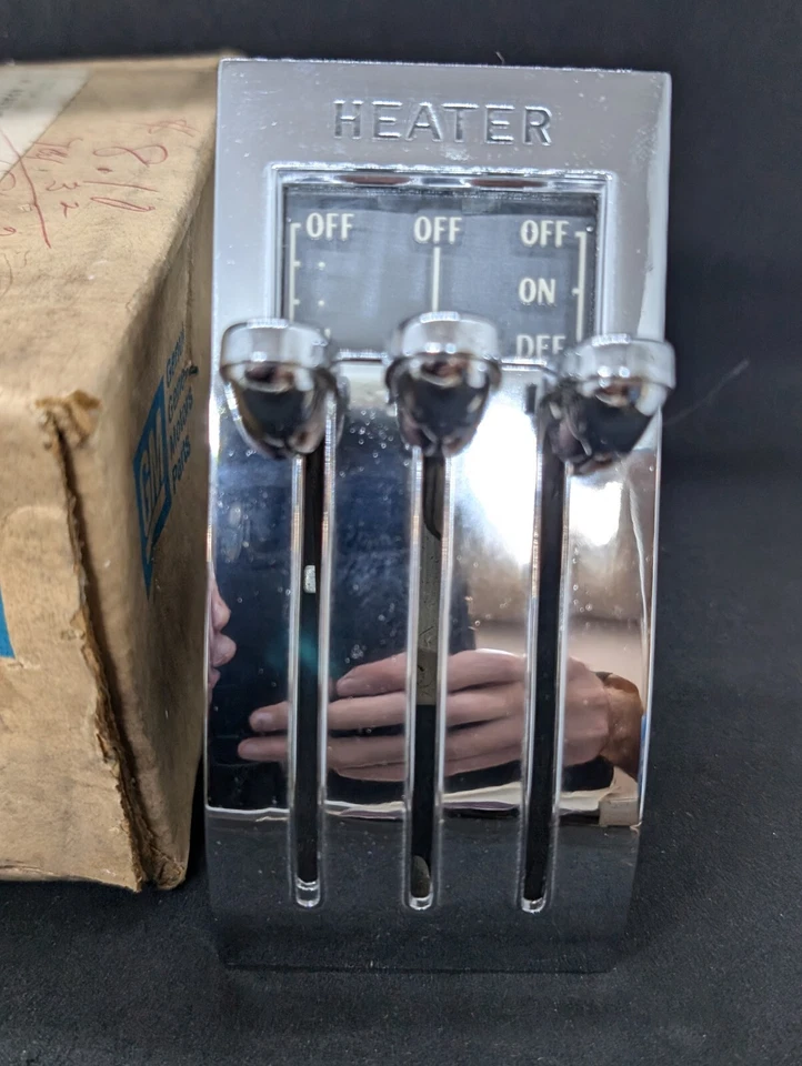NOS 1961 1962 1963 BUICK SPECIAL SKYLARK DELUXE HEATER CONTROL SWITCH ASSEMBLY - Image 3 of 4