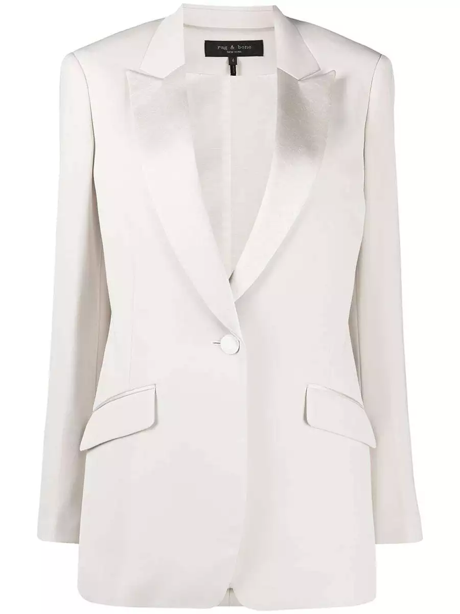White cotton hotsell blazer womens