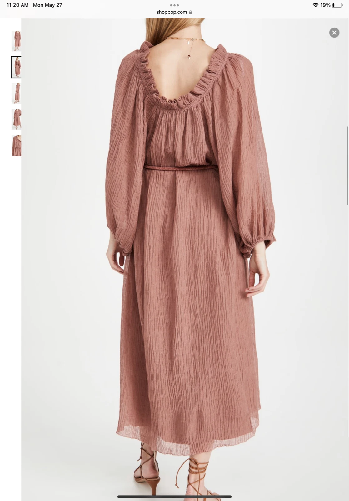 Abito collo arricciato Tory Burch taglia media $498