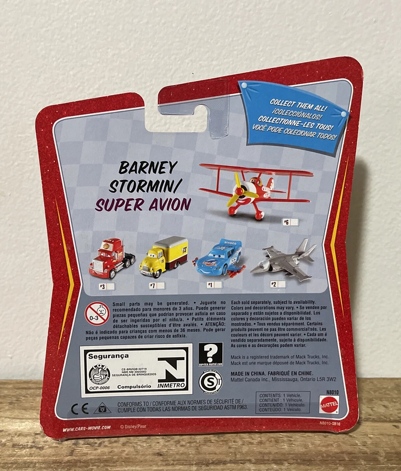 Coches Mattel Disney Pixar Barney Stormin tamaño mega Foto 2 de 2